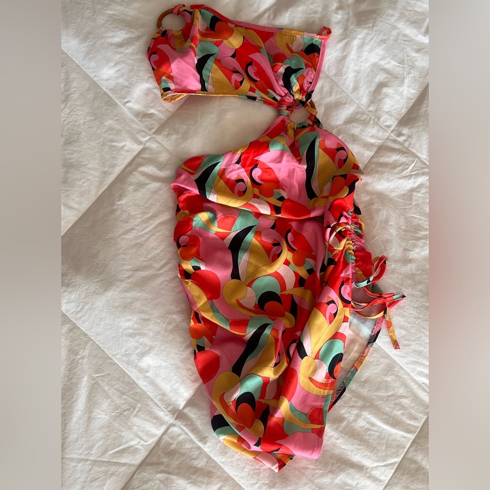 Pretty little thing multi abstract dress